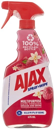 Ajax Spray n Wipe Vanilla & Berries 475mL