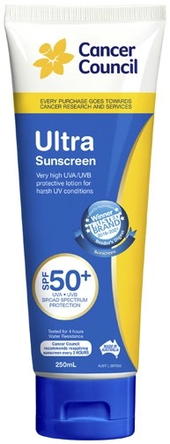 Cancer Council Ultra Sunscreen Tube SPF50+ 250mL^