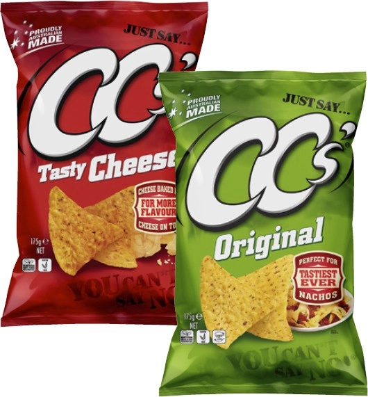 CC’s Corn Chips 175g or Cornados 110g