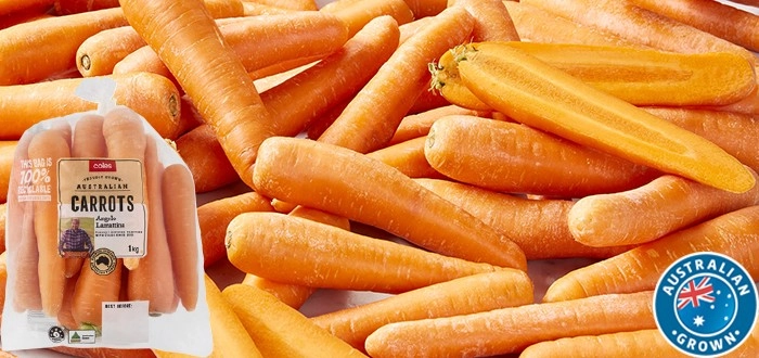 Coles Australian Carrots 1kg Bag