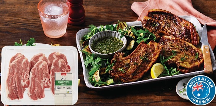 Coles Australian Lamb Forequarter Chops