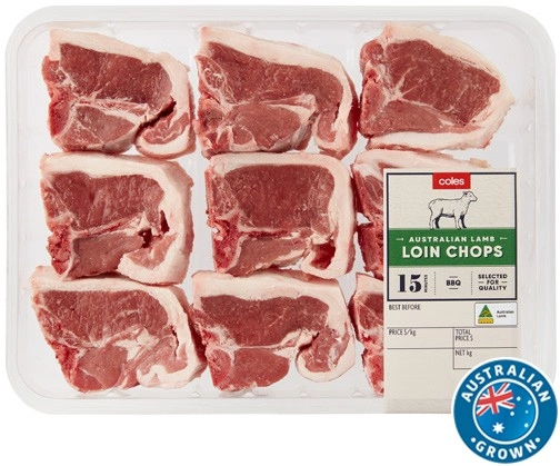 Coles Australian Lamb Loin Chops