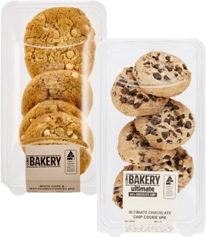 Coles Bakery Cookies 6 Pack