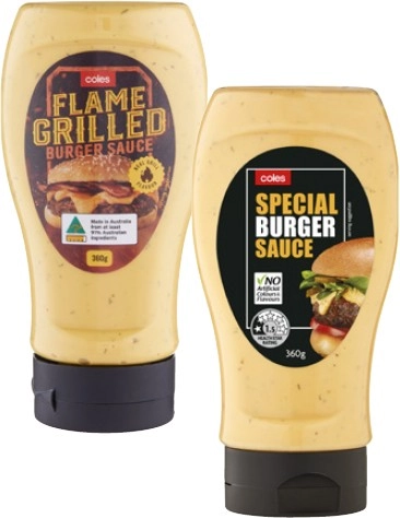 Coles Burger Sauce 360g