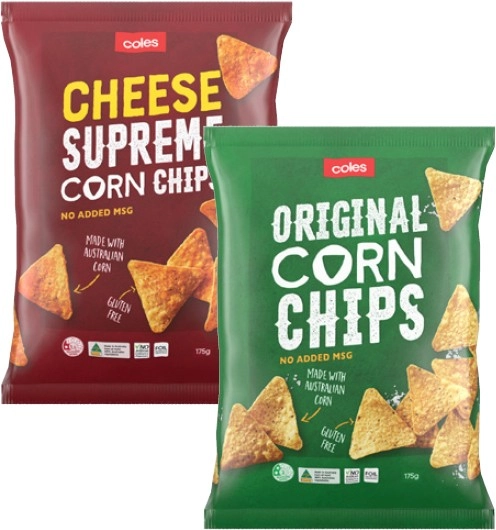 Coles Corn Chips 175g