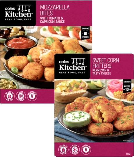 Coles Kitchen Entertaining Snacks 160g-330g