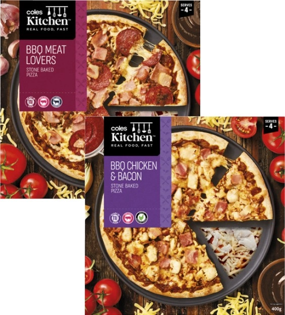 Coles Kitchen Pizza 360g-410g