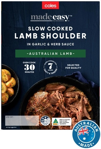 Coles Made Easy Slow Cooked Lamb Shoulder 550g