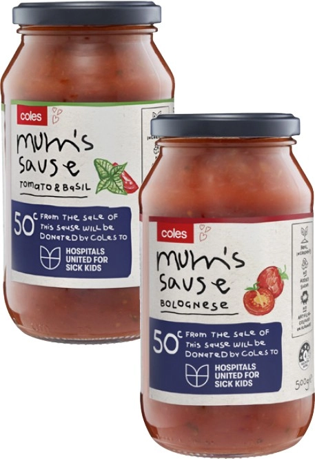 Coles Mum's Sause 415g-500g