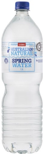 Coles Natural Spring Water 1.5 Litre