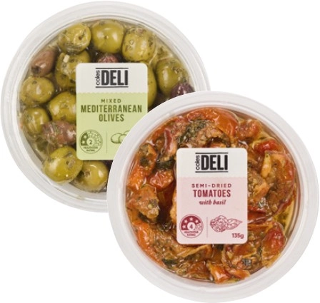 Coles Pre-Packed Antipasto 110g-135g