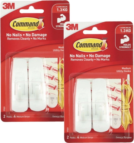 Command Medium Hooks 2 Pack