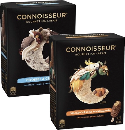 Connoisseur Ice Cream 4 Pack-6 Pack 360mL-400mL