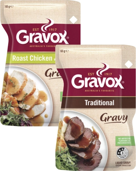 Gravox Liquid Gravy or Finishing Sauce 165g