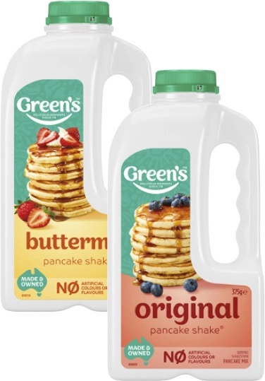 Green's Pancake Shake Mix 300g-375g