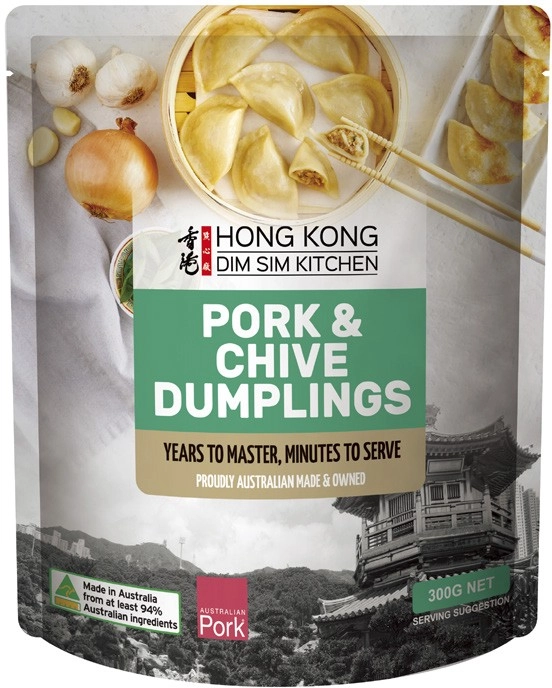 Hong Kong Dim Sim Kitchen Pork & Chive Dumplings 300g