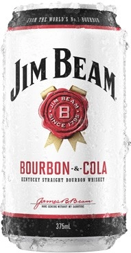 Jim Beam White & Cola Cans 10x375mL