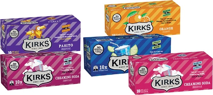 Kirks Soft Drink 10x375mL