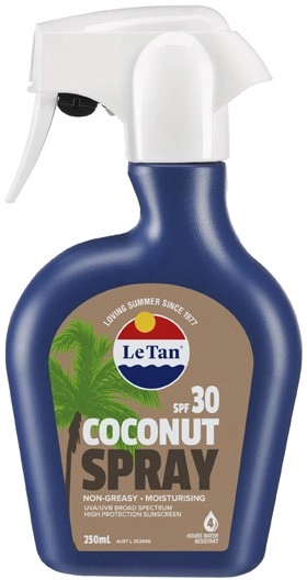 Le Tan Coconut Sunscreen Spray SPF30 250mL^