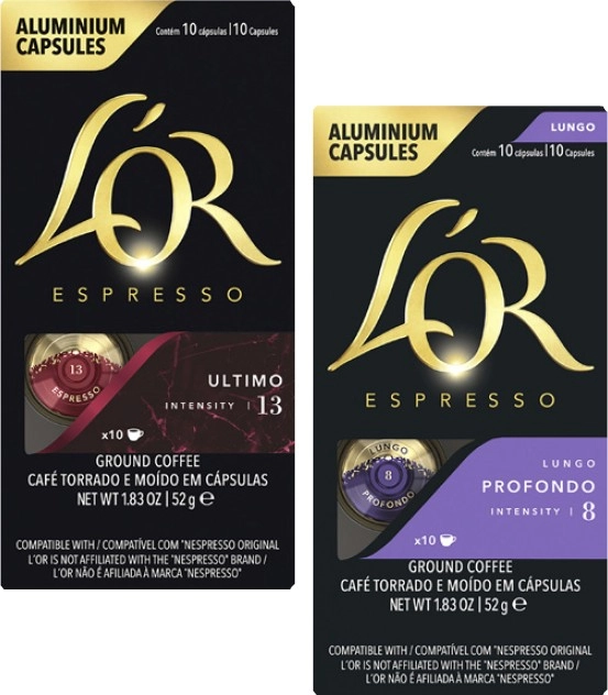 L'or Nespresso Compatible Coffee Capsules 10 Pack