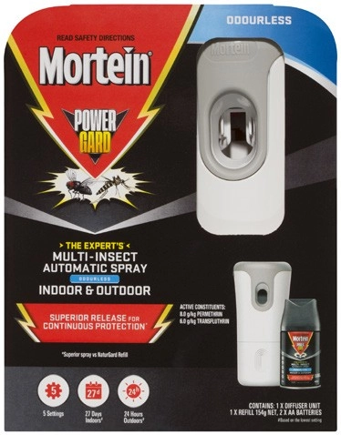 Mortein PowerGard Indoor & Outdoor Automatic Insect Spray 1 Pack