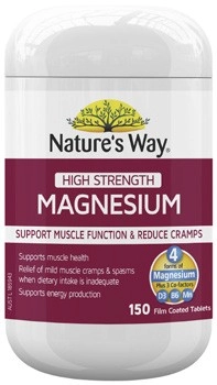 Nature's Way High Strength Magnesium Tablets 150 Pack