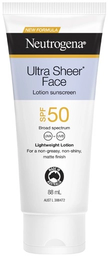 Neutrogena Ultra Sheer Face Sunscreen SPF50 88mL^