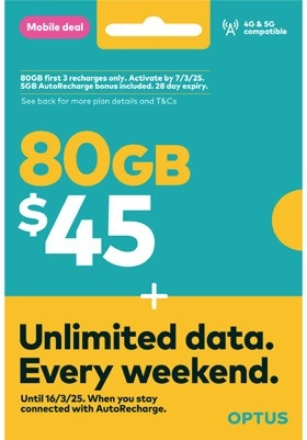 Optus $45 SIM Starter Kit