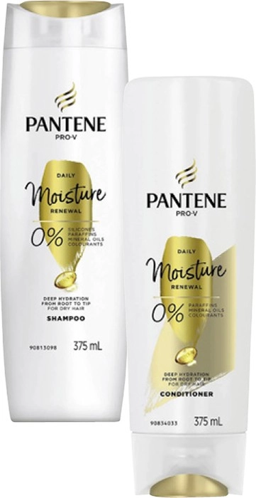 Pantene Shampoo or Conditioner 375mL