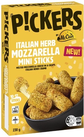 Pickers Mini Italian Herb Mozzarella Sticks 230g