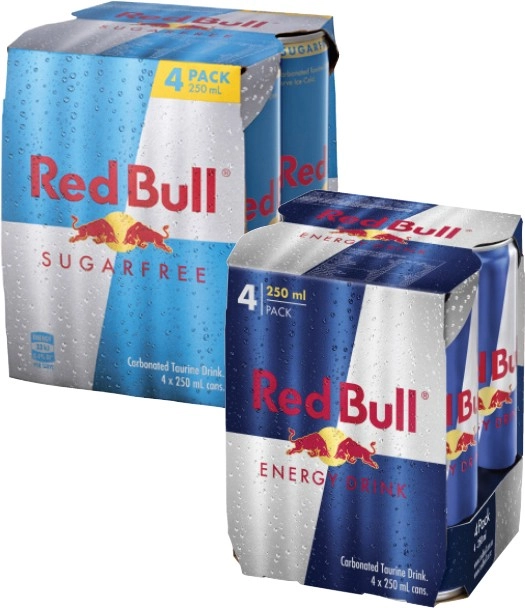 Red Bull Energy Drink 4x250mL