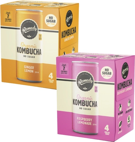 Remedy Kombucha 4x250mL