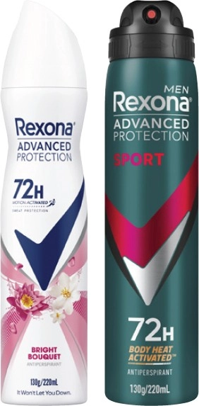 Rexona 72hr Antiperspirant Aerosol Deodorant 220mL