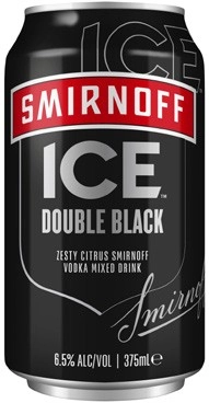 Smirnoff Ice Double Black Vodka Cans 4x375mL