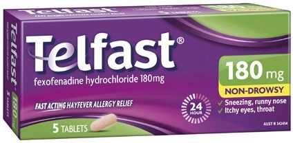 Telfast Fast Acting Hayfever Allergy Relief Tablets 5 Pack^^