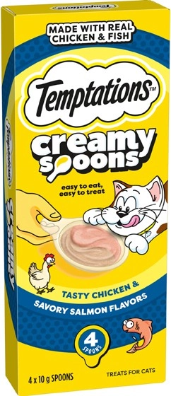 Temptations Creamy Spoons Cat Treats 4x10g