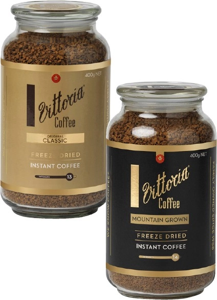 Vittoria Freeze Dried Instant Coffee 400g