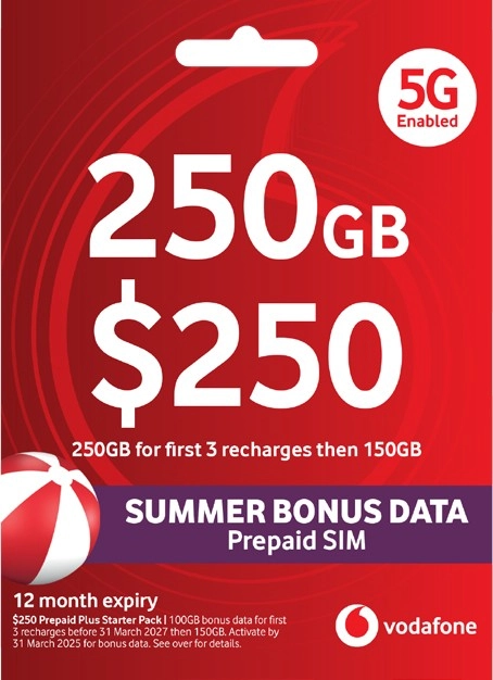 Vodafone $250 Starter Pack