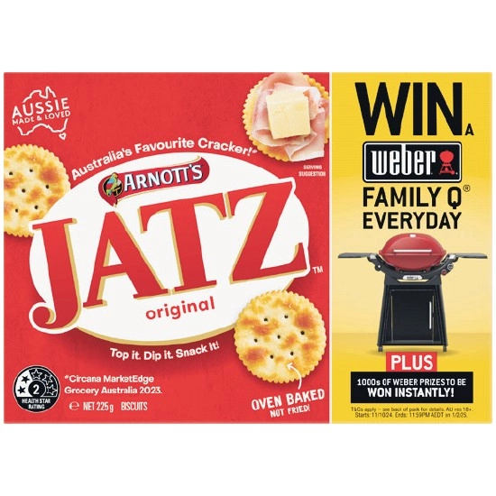 Arnott’s Jatz Crackers Biscuits 225g