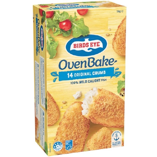 Birds Eye Oven Bake Fish Original Crumb 1 kg – From The Freezer