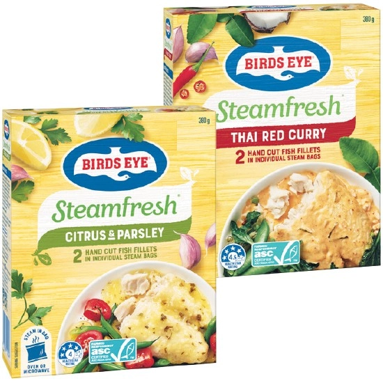 Birds Eye Steam Fresh Fish 380g – From the Freezer