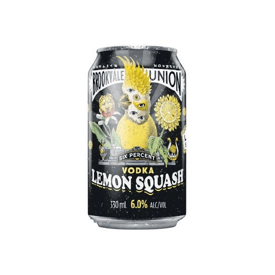 Brookvale Union Vodka Lemon Squash Cans 4x330ml