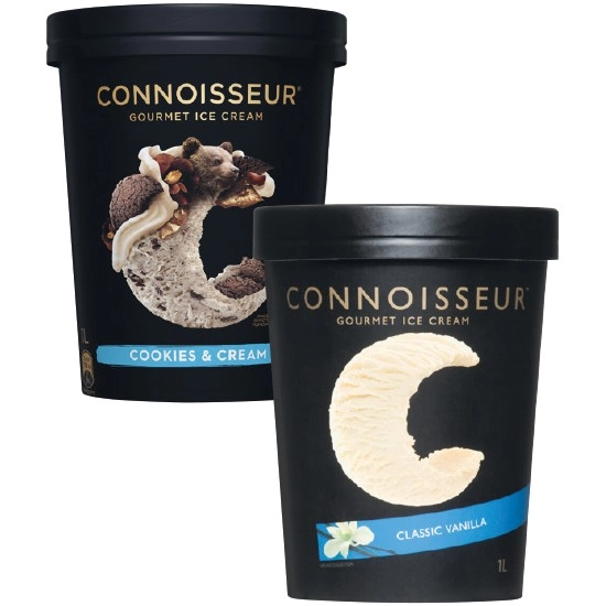 Connoisseur Ice Cream 1 Litre – From the Freezer