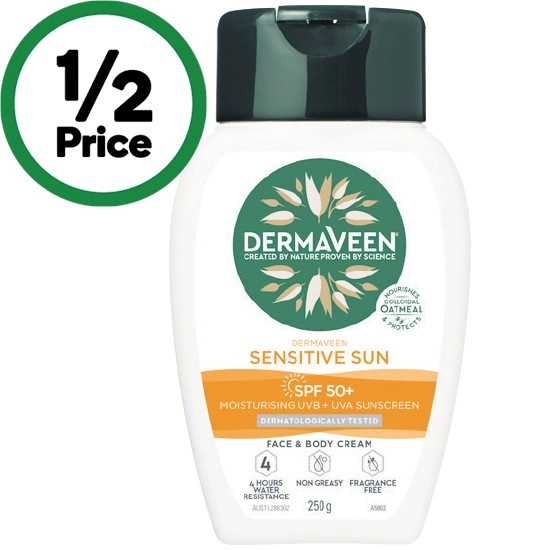 Dermaveen Sensitive Sun Moisturising Sunscreen SPF50+ 250g#