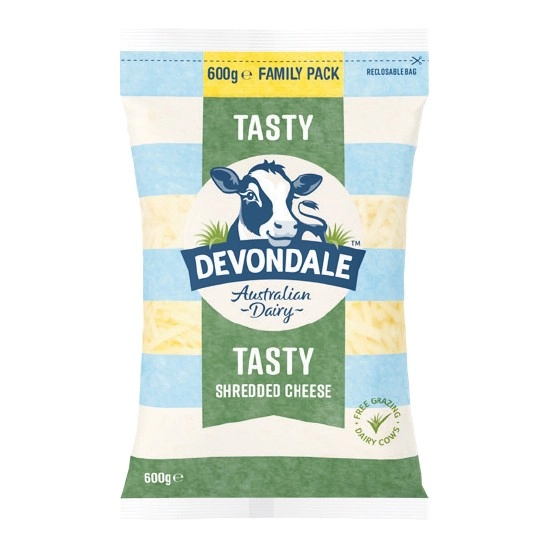 Devondale Block or Grated Cheese 550-625g – From the Fridge