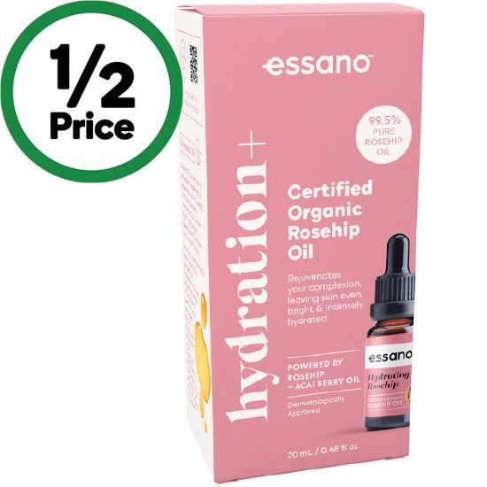 Essano Certified Organic Rosehip Oil 20ml