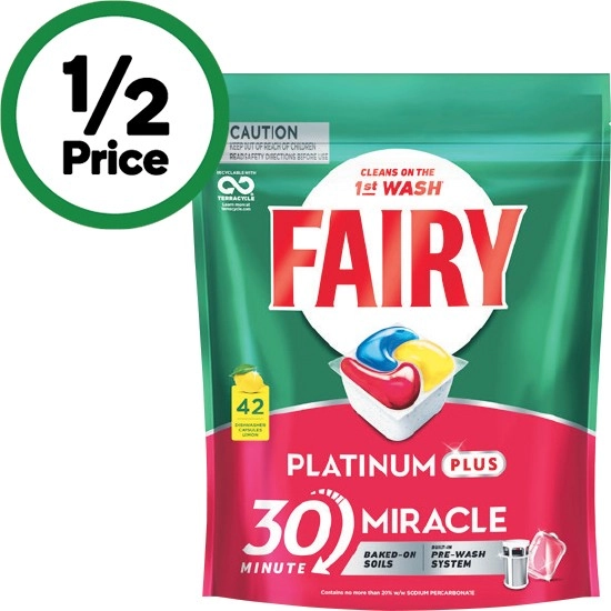 Fairy Platinum Plus Dishwasher Tablets Pk 42