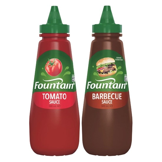 Fountain Tomato or Barbecue Sauce 500ml