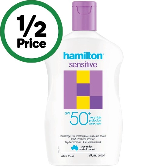 Hamilton Sensitive Sunscreen Lotion SPF50+ 265ml#