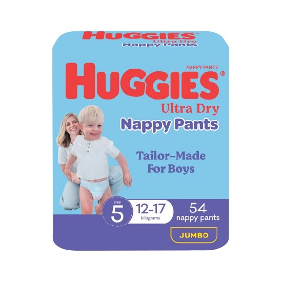 Huggies Ultra Dry Nappy Pants Pk 48-62